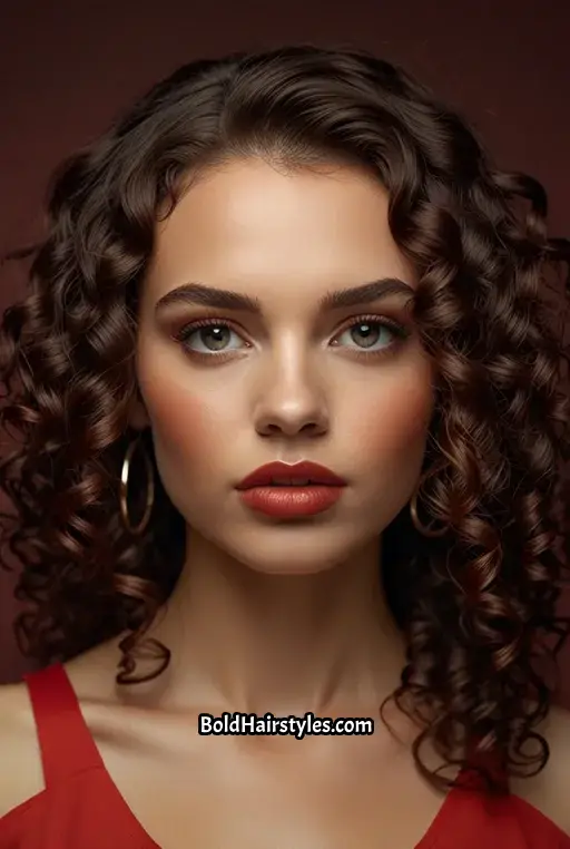 20. High-Volume Shoulder Length Hair with Curls
