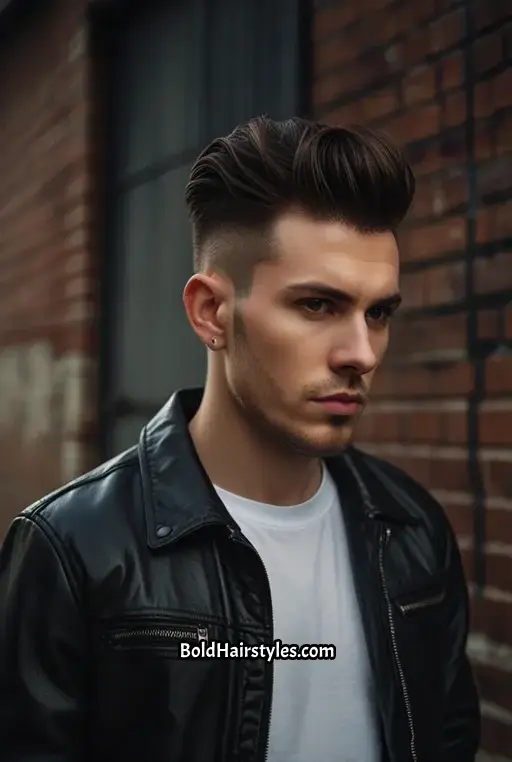 20. Modern Quiff with Razor Fade