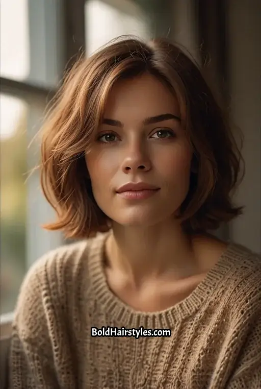 20. Soft Bob with Textured Layers