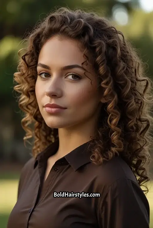 25. Natural Curly Hair with Full Volume