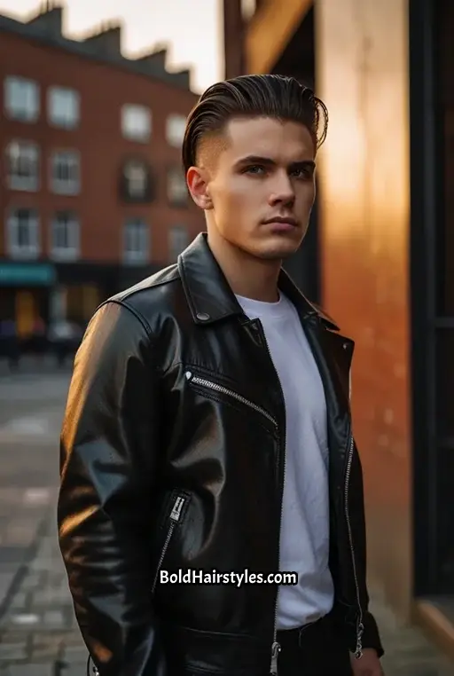3. Slicked-Back Quiff with Undercut