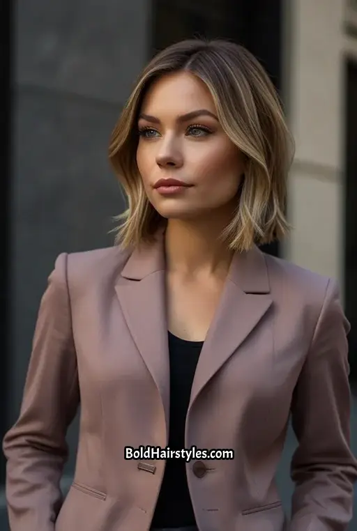 4. Dark Sandy Blonde Balayage Bob