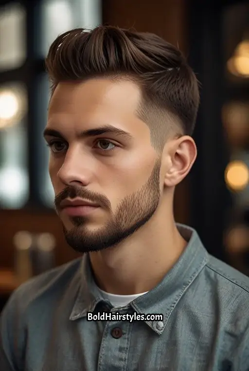 4. Straight Tapered Fade