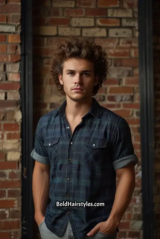 5. Curly Top with Undercut
