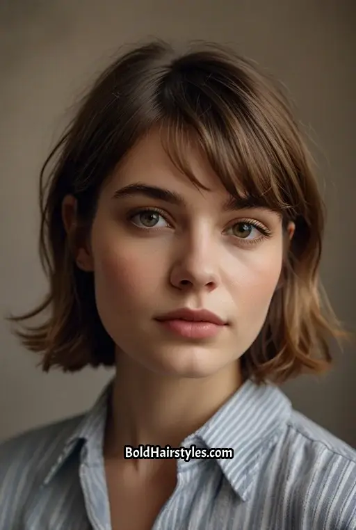 6. Textured French Bob