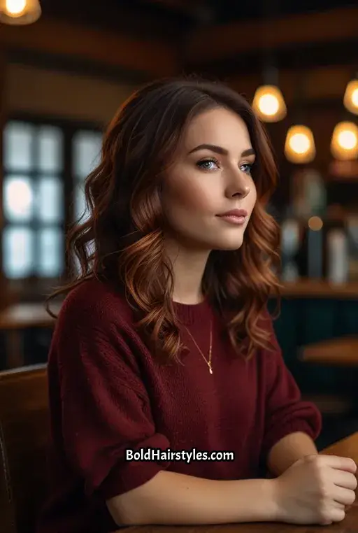 7. Dark Brown with Copper Highlights