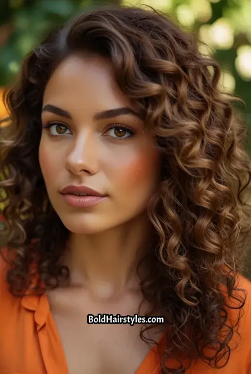 8. Caramel Brown Curls