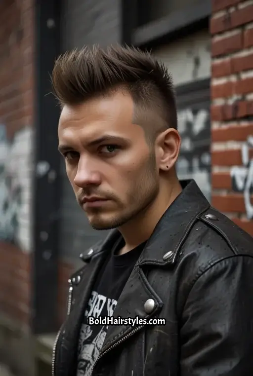 9. Spiky Messy Faux Hawk