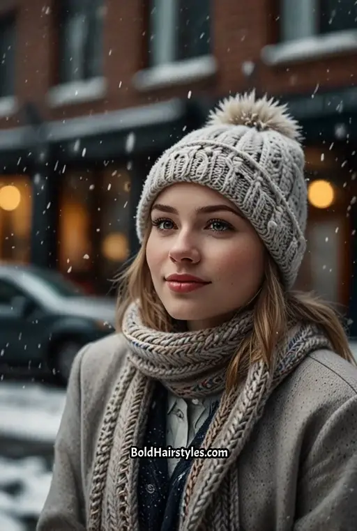 10. Fishtail Braid with Winter Accessories