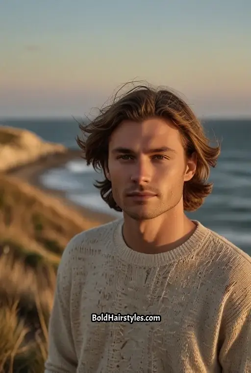 10. Windswept Medium Hairstyle