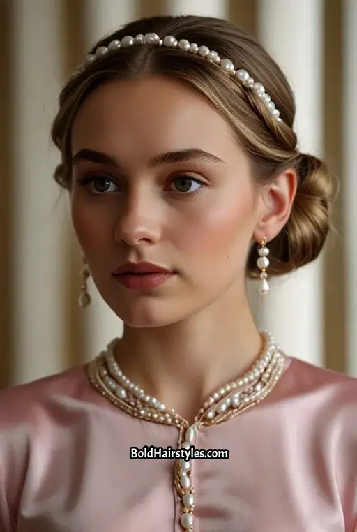 11. Braided Bun with Accessories