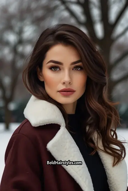 11. Espresso Brown with Burgundy Highlights