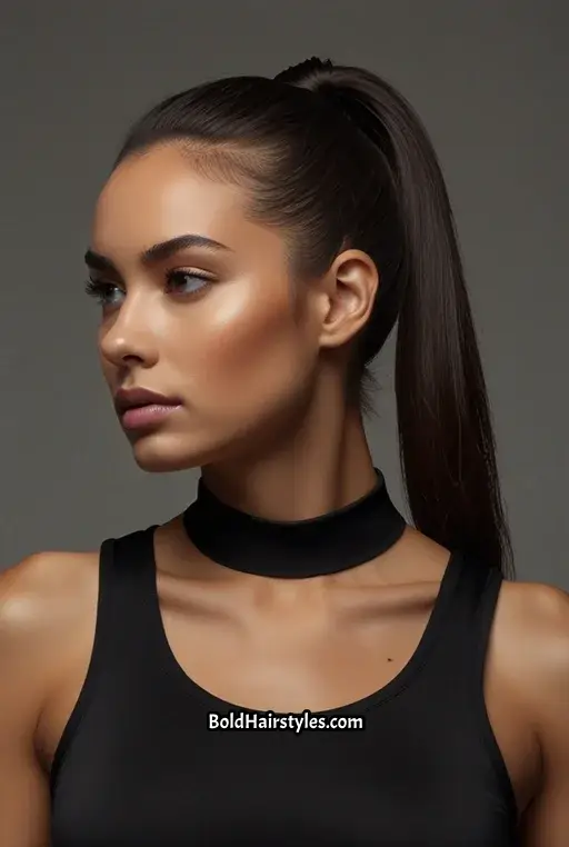 11. Sleek High Ponytail with Volume at the Crown