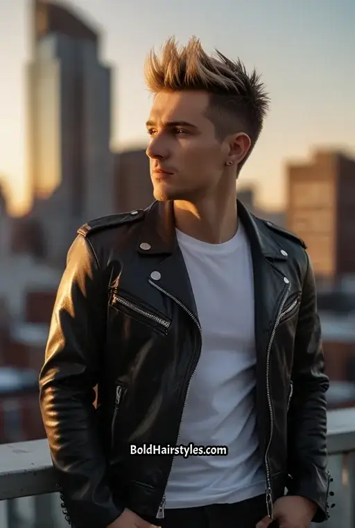 11. Spiky Hair with Frosted Tips