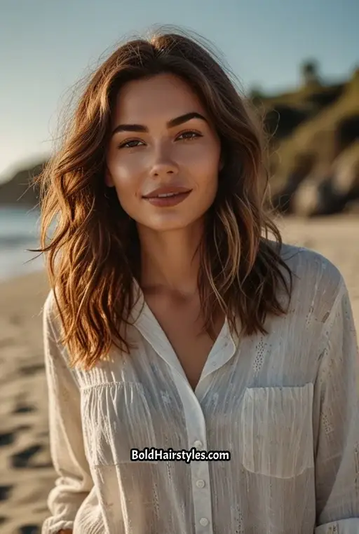 12. Medium Shag with Beachy Waves