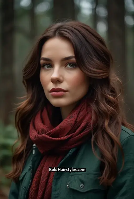 13. Dark Brown with Mahogany Red Undertones
