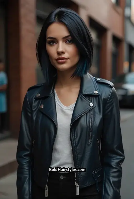 14. Midnight Black with Blue Highlights