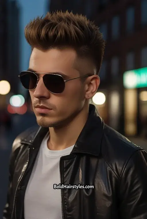 15. Fade Undercut with Spiky Top