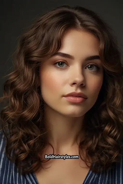 15. Messy Shag with Defined Curls