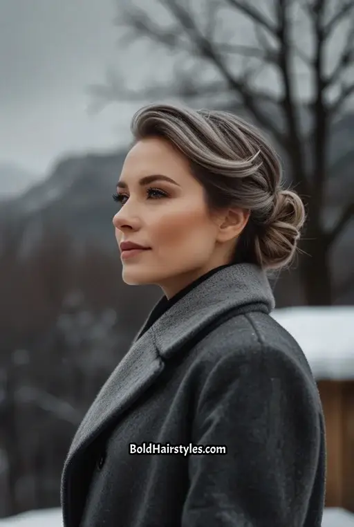 17. Ash Brown with Silver Highlights