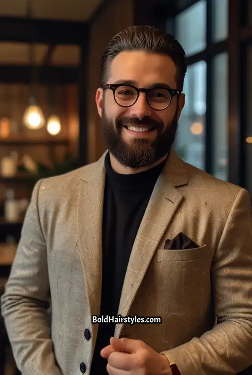 17. Man Bun with Beard
