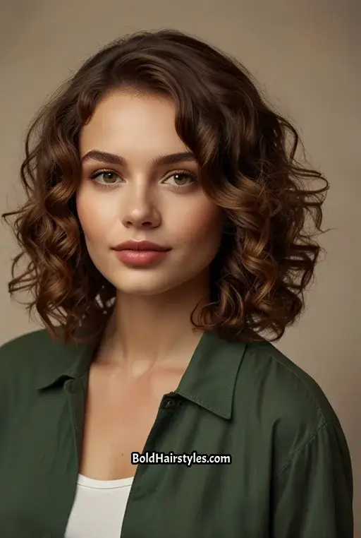 17. Soft Curls with a Natural Shine