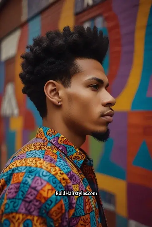 18. Afro with Undercut Design