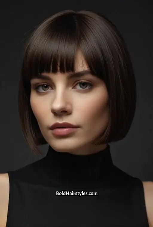 2. Chic Bob with Blunt Cut