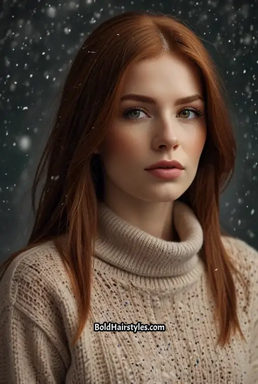 2. Deep Auburn with Golden Lowlights