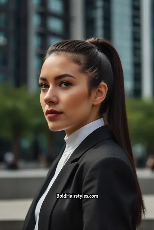 2. Dutch Braided Ponytail