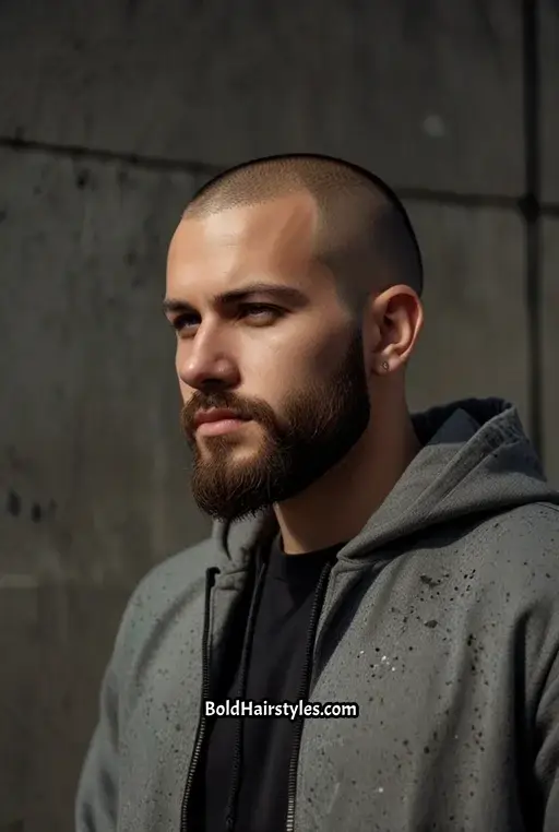 20. Buzz Cut with a Hard Line
