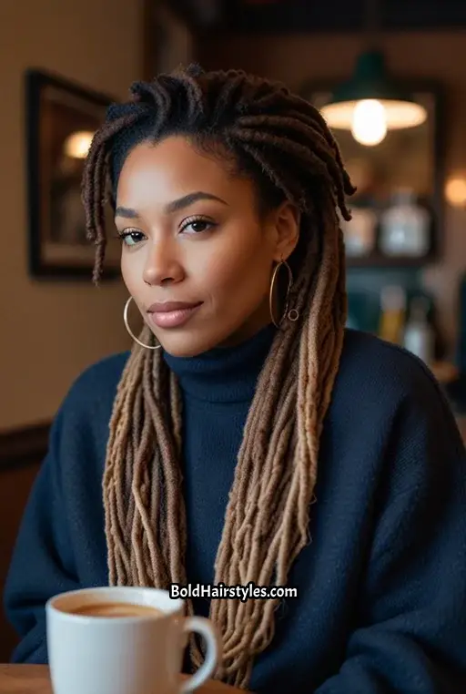 20. Defined Locs with Soft Fade