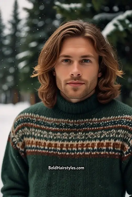 21. Long Layers with Face Framing Strands