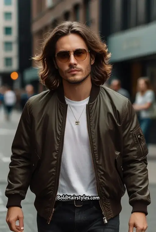 23. Long Layered Hair with Highlights