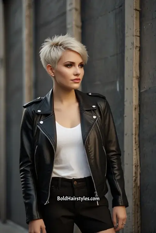 23. Voluminous Pixie Cut with Textured Layers