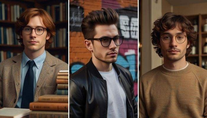 24 Medium Length Hairstyles for Men with Glasses