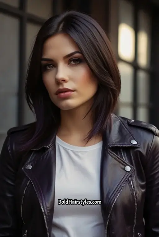 3. Dark Brown with Purple Tints