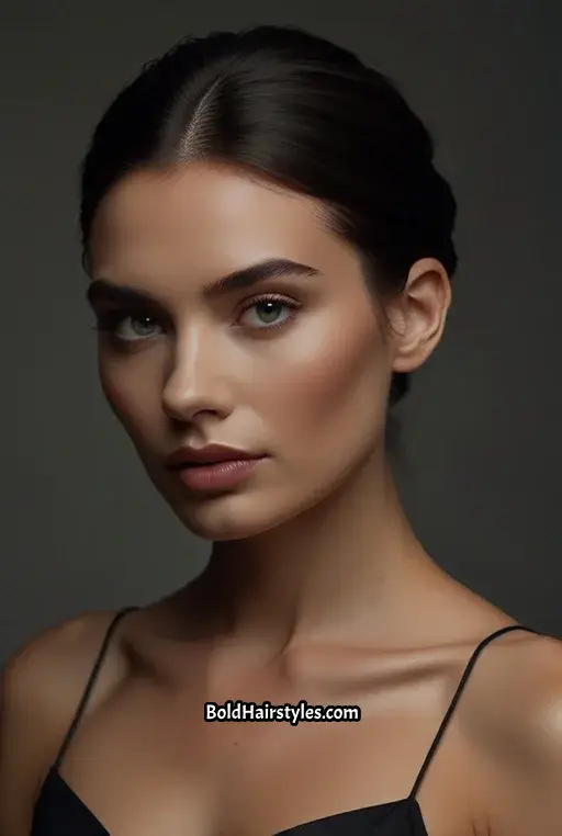 3. Elegant Low Bun with Twisted Strands