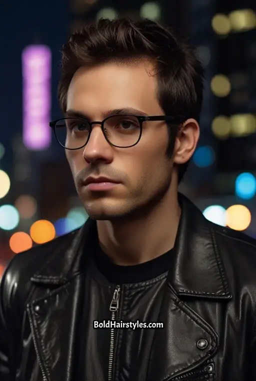 3. Textured Fringe with Thin Metal Frames