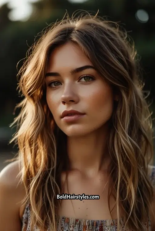 4. Messy Shag with Tousled Layers