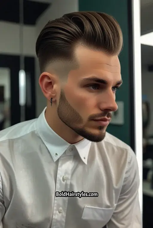 5. Long Top with Undercut and Line Detail