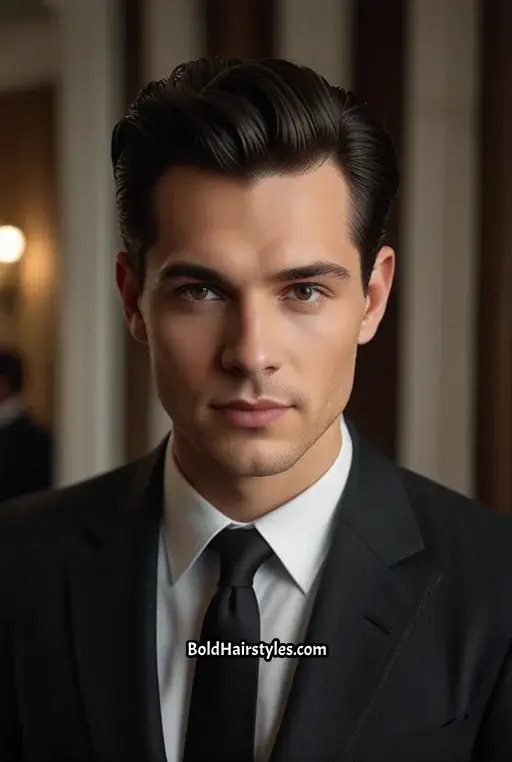 6. Classic Pompadour with Fade