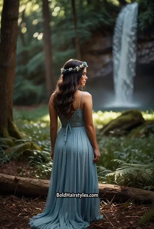 6. Waterfall Braid on Long Hair
