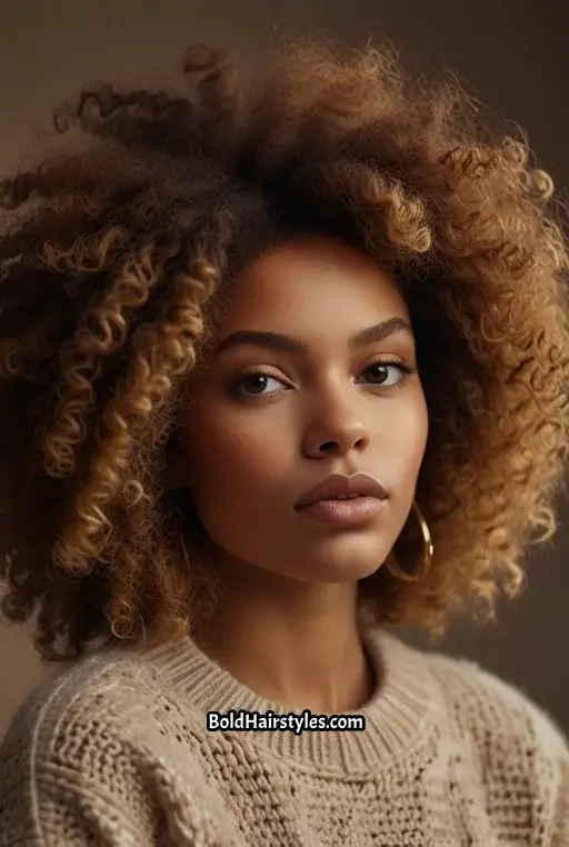 9. Full Afro with Defined Curls