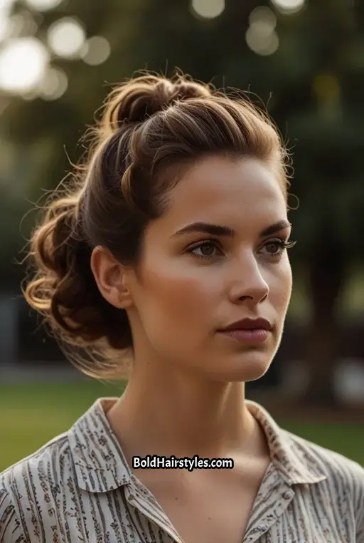 9. Half-Up, Half-Down with Soft Curls