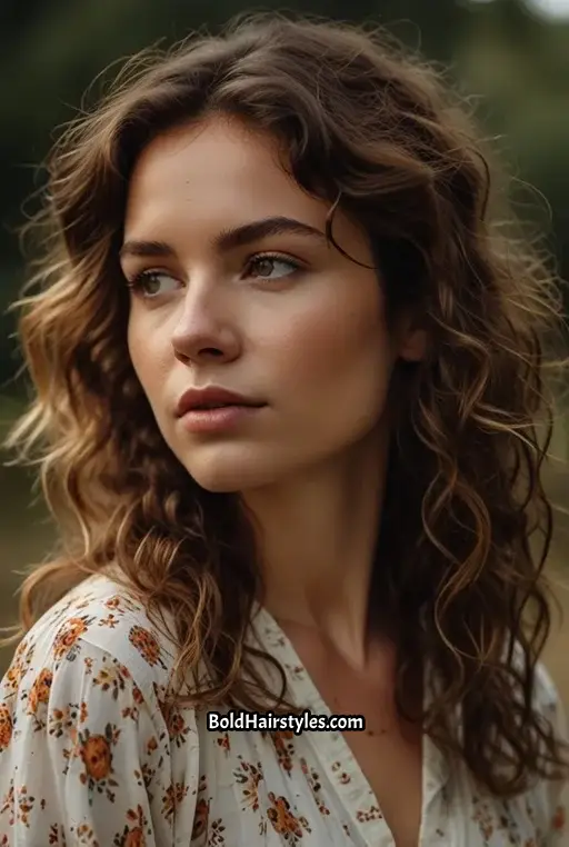 9. Messy Shag with Loose Curls