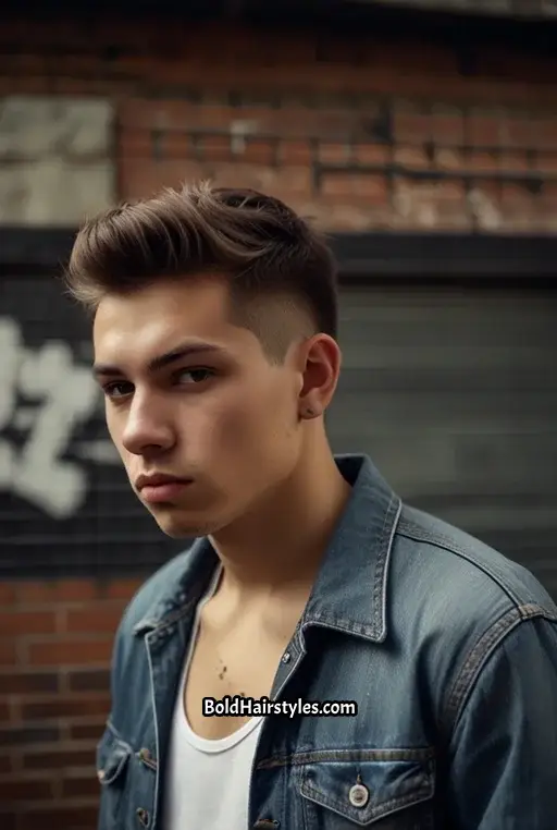 9. Short Textured Undercut with Tapered Sides