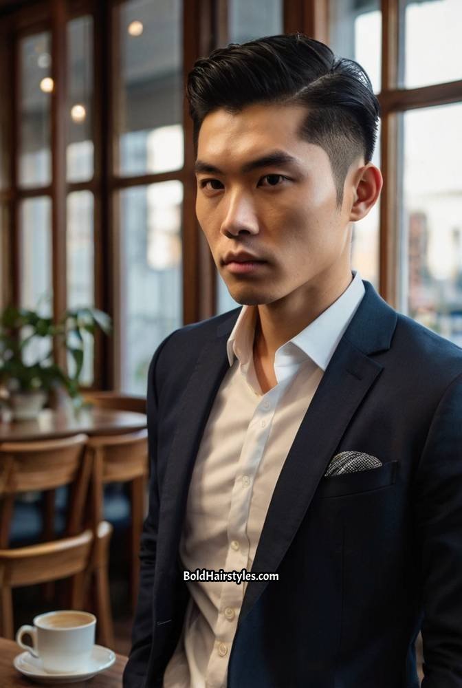 1. Classic Taper with Side Part