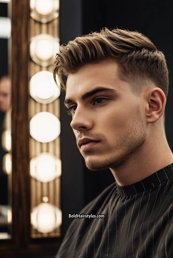 1. Classic Textured Crop with Tapered Sides