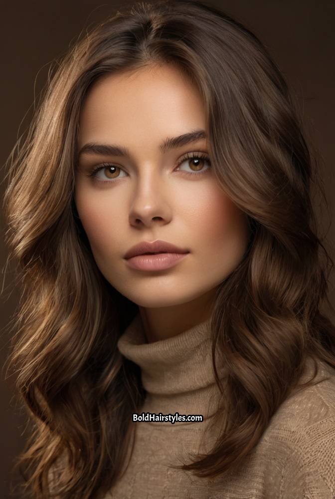 1. Rich Espresso Brown with Subtle Mocha Highlights